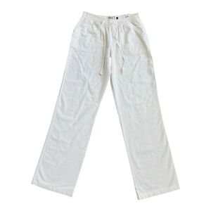 Women’s Pants So Authentic American Heritage Boho Pants White Linen Pants Size M